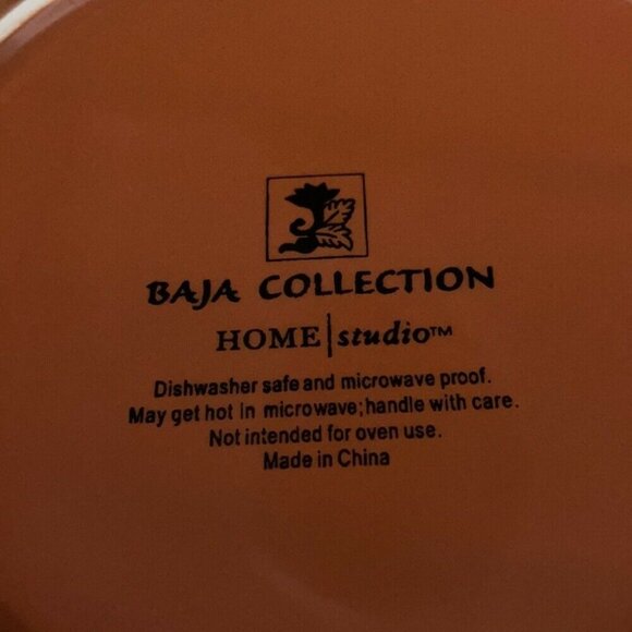 Baja Collection Round & Square Floral Plate Set (2) - Picture 8 of 12